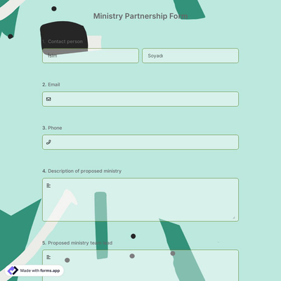 Ministry Partnership Form