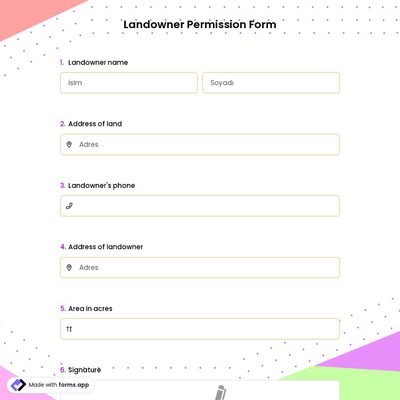 Landowner Permission Form