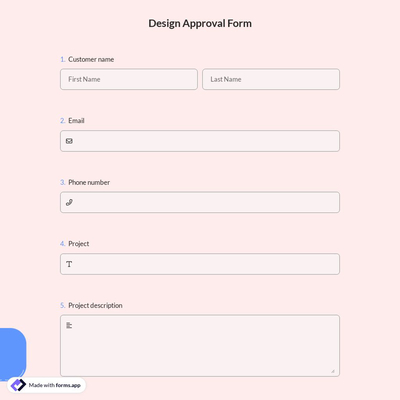 Design Approval Form