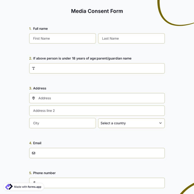Media Consent Form