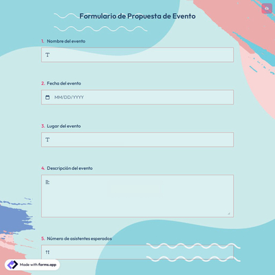 Formulario de Propuesta de Evento