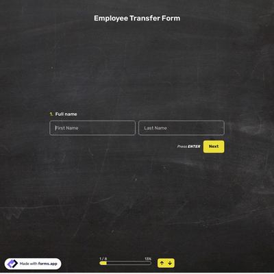 Employee Transfer Form 