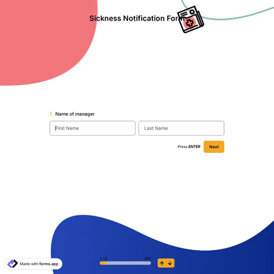 Sickness Notification Form 