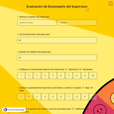 Evaluación de Desempeño del Supervisor