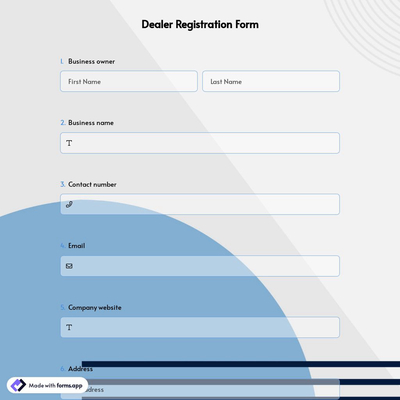 Dealer Registration Form