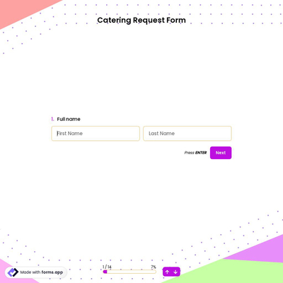 Catering Request Form
