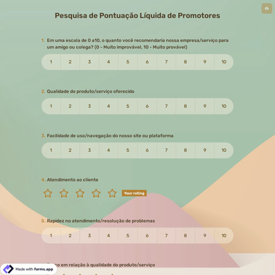 Pesquisa de Pontuação Líquida de Promotores