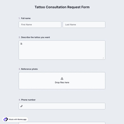 Tattoo Consultation Request Form