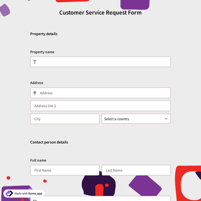 Customer Service Request Form