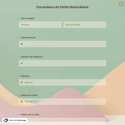 Formulaire de Visite Domiciliaire