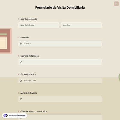Formulario de Visita Domiciliaria