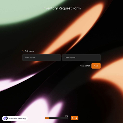 Inventory Request Form