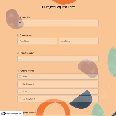 IT Project Request Form