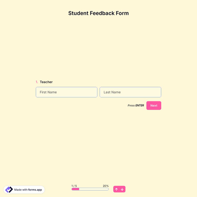Student Feedback Form