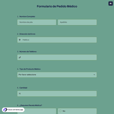 Formulario de Pedido Médico