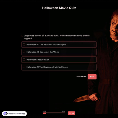 Halloween Movie Quiz