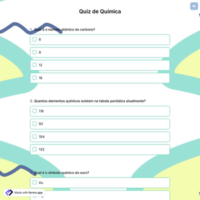 Quiz de Química
