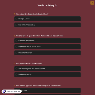 Weihnachtsquiz