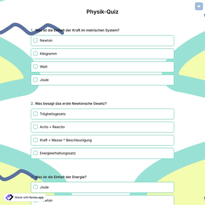 Physik-Quiz