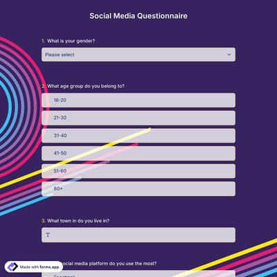 Social Media Questionnaire