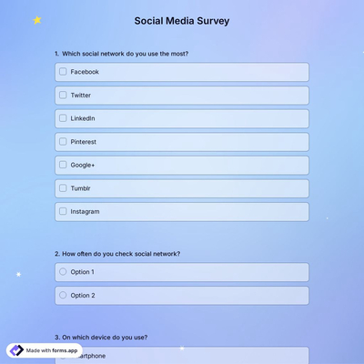 Social Media Survey