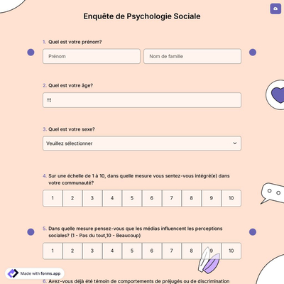Enquête de Psychologie Sociale