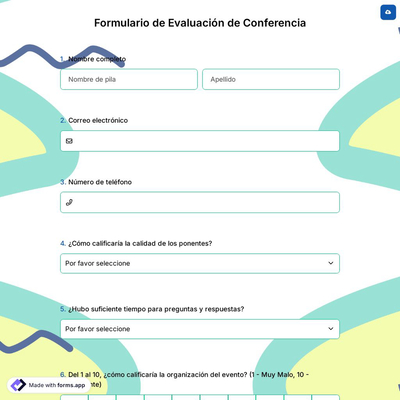Formulario de Evaluación de Conferencia