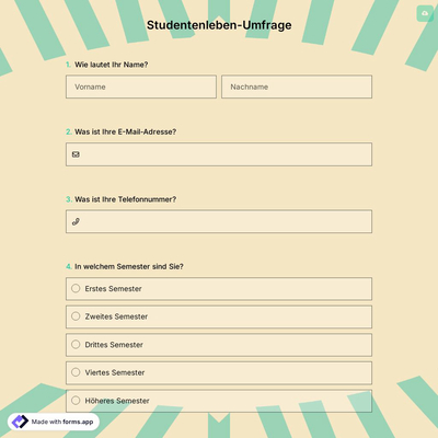 Studentenleben-Umfrage