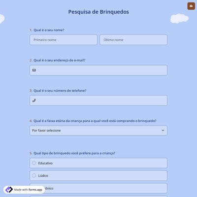 Pesquisa de Brinquedos