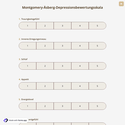 Montgomery-Åsberg-Depressionsbewertungsskala