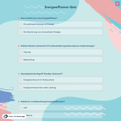 Energieeffizienz-Quiz