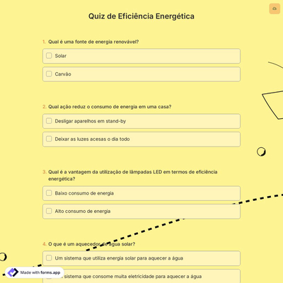 Quiz de Eficiência Energética