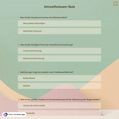 Umweltwissen-Quiz