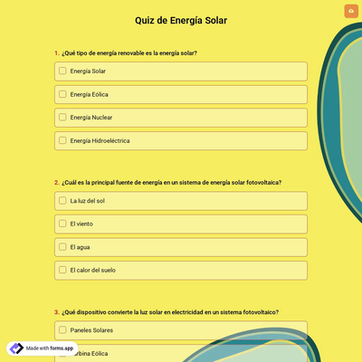 Quiz de Energía Solar