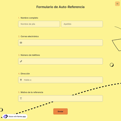 Formulario de Auto-Referencia