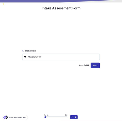 Intake Assessment Form