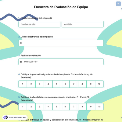 Encuesta de Evaluación de Equipo