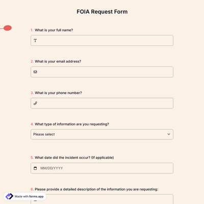 FOIA Request Form