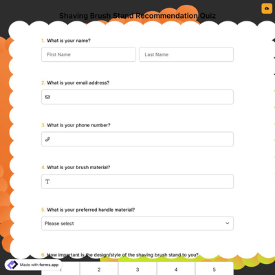 Shaving Brush Stand Recommendation Quiz