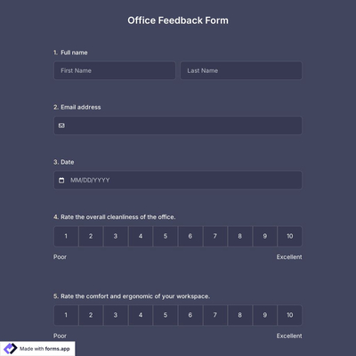 Office Feedback Form