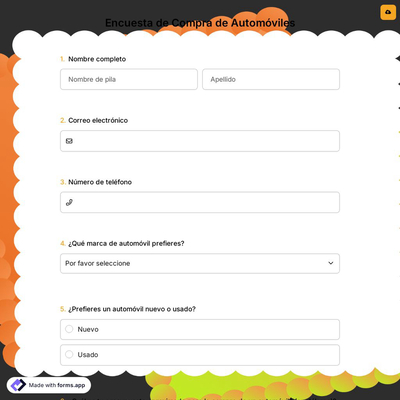 Encuesta de Compra de Automóviles