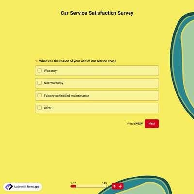 Car Service Satisfaction Survey