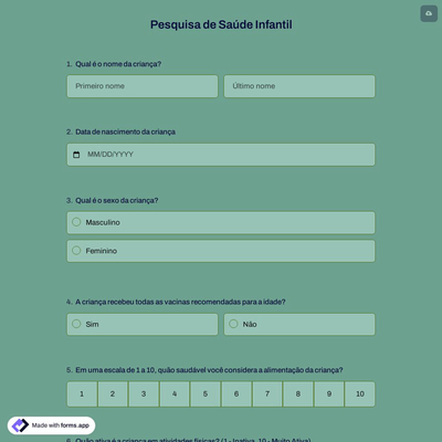 Pesquisa de Saúde Infantil