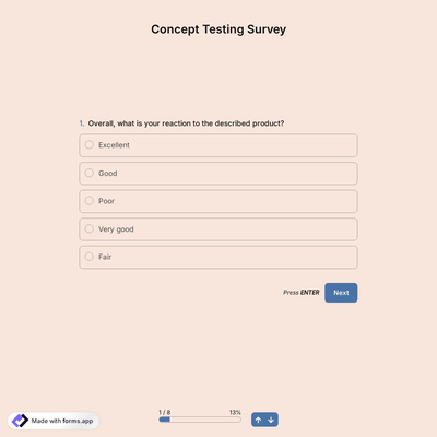 Concept Testing Survey