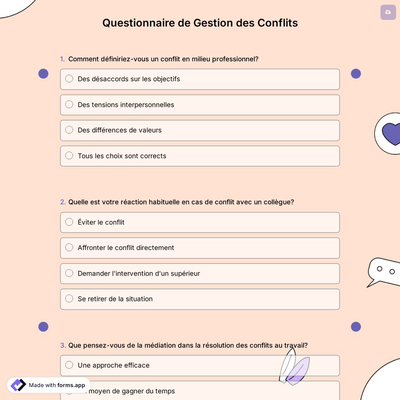 Questionnaire de Gestion des Conflits