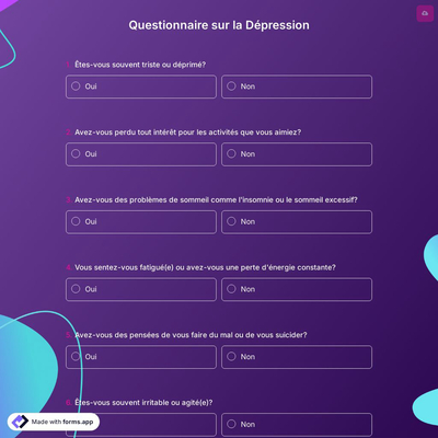 Questionnaire sur la Dépression