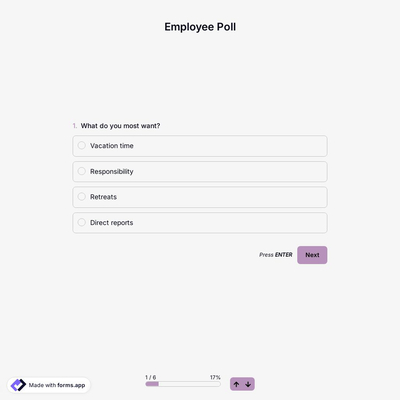 Employee Poll