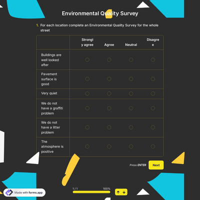 Environmental Quality Survey