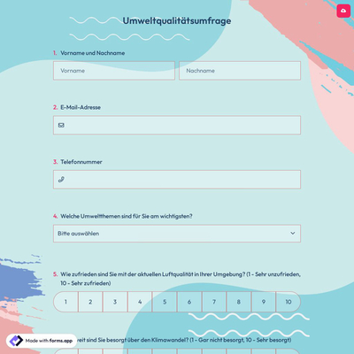 Umweltqualitätsumfrage