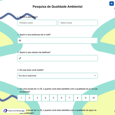Pesquisa de Qualidade Ambiental